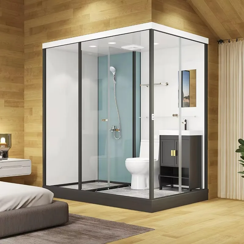 Integrated Bathroom Pod Integral Shower Room Modular Bathroom Pods Prefabricated Bathroom Pod Luxurious Shower Enclosure