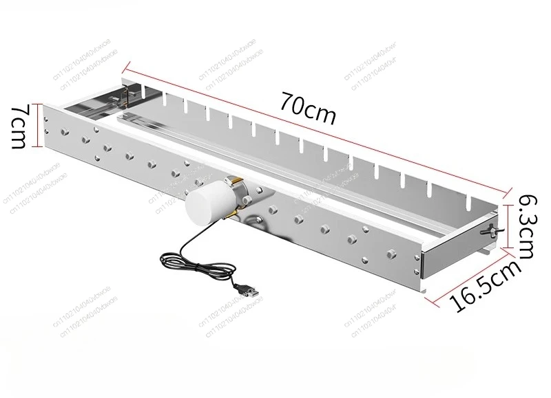 

Automatic Rotating Barbecue Grill with Adjustable Width, Commercial Stainless Steel Fully Automatic Barbecue Machine