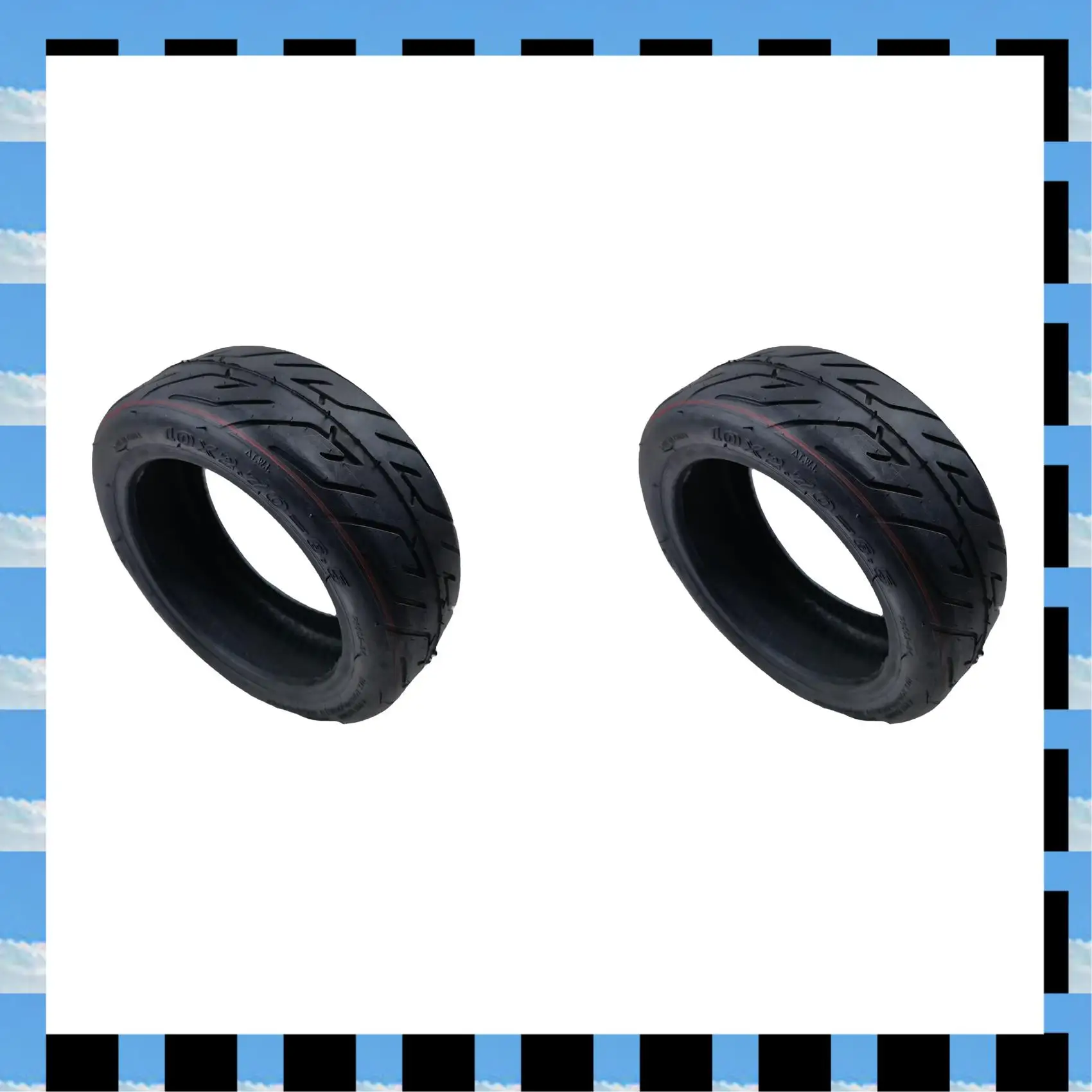 

ABME 2 шт. 10X2,70-6,5 шины 10-дюймовые твердые покрышки, утолщенные и износостойкие шины, детали для электрического скутера