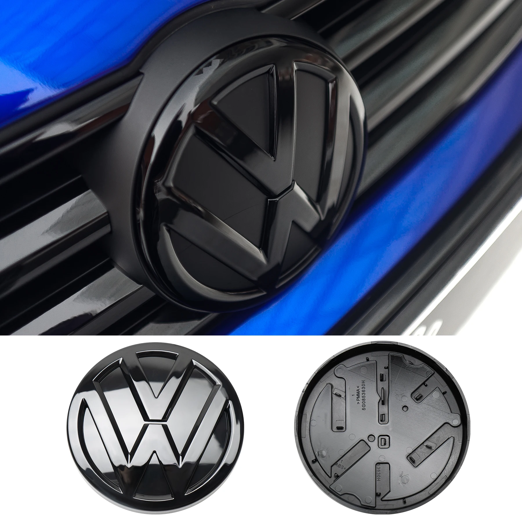 For Volkswagen VW Golf 7 MK7 2014 2015 2016 2017 Car Front Rear Replace Styles Emblem Cover Rear Trunk Lid Stickers Accessories