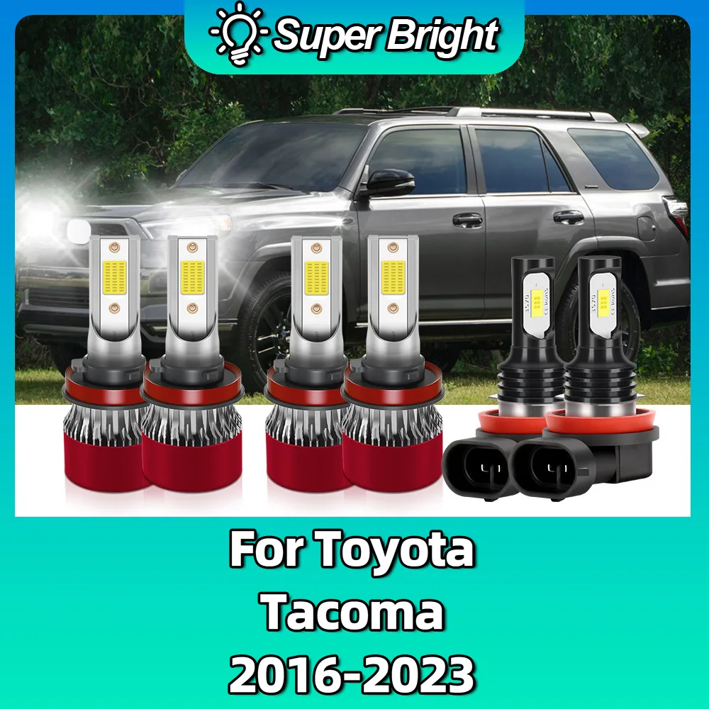

Auto Car Mini Light Led Lights 6000K White Headlight Bulb For Toyota Tacoma 2016-2023 12V Auto Fog Bulbs LED Car lights Power