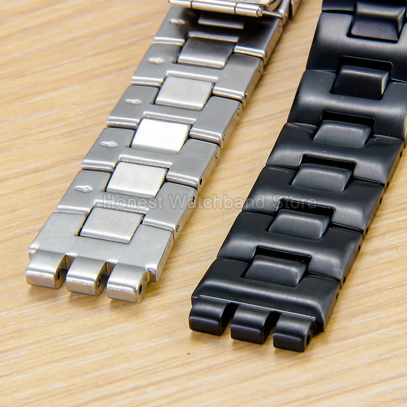Para swatch acessório de relógio de aço inoxidável de alta dureza resistente a arranhões durável interface côncava convexa pulseira de superfície lisa