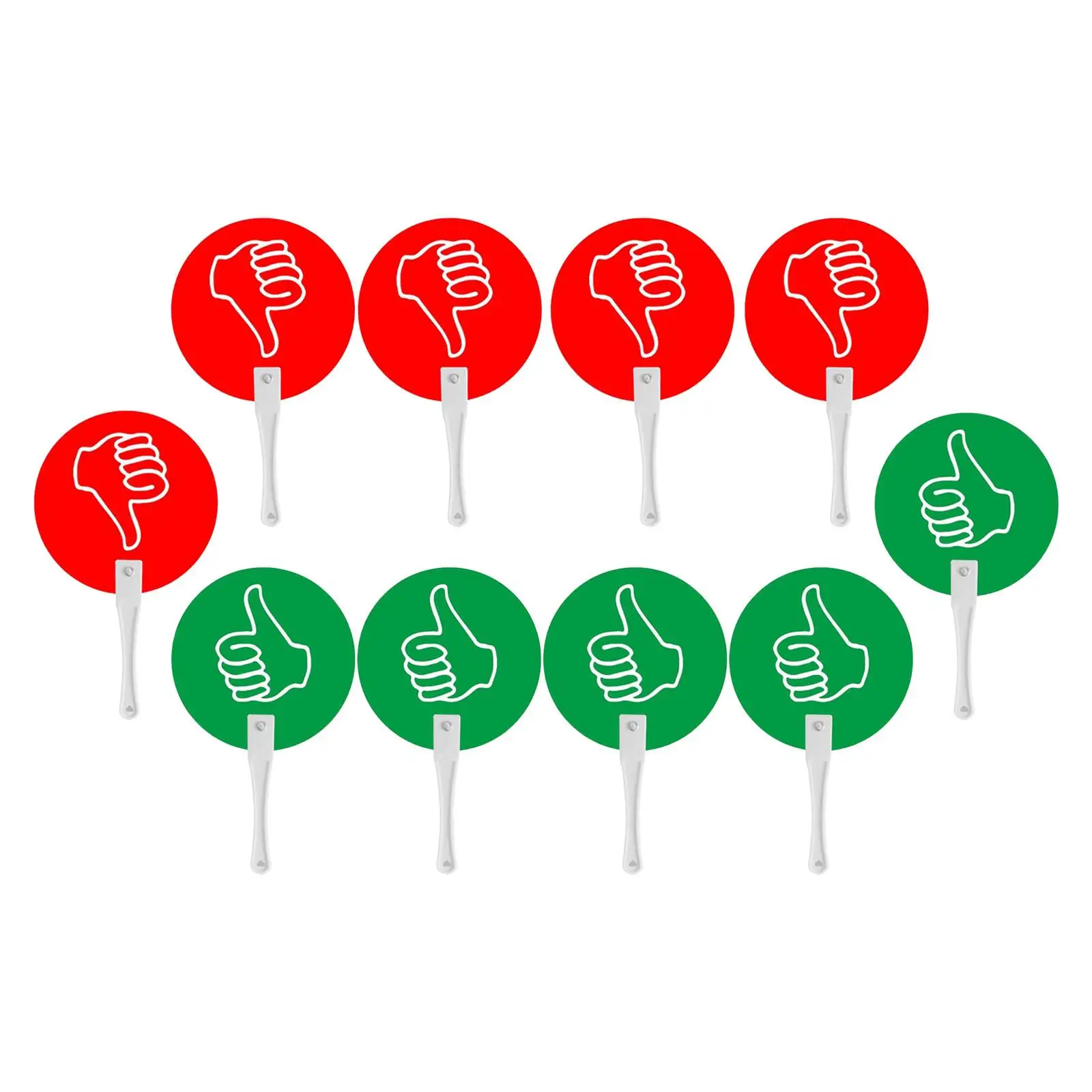 10Pcs Voting Paddles Yes No Paddles Thumbs up Down Paddles True False Paddles for Classroom Activities Meeting Assessment