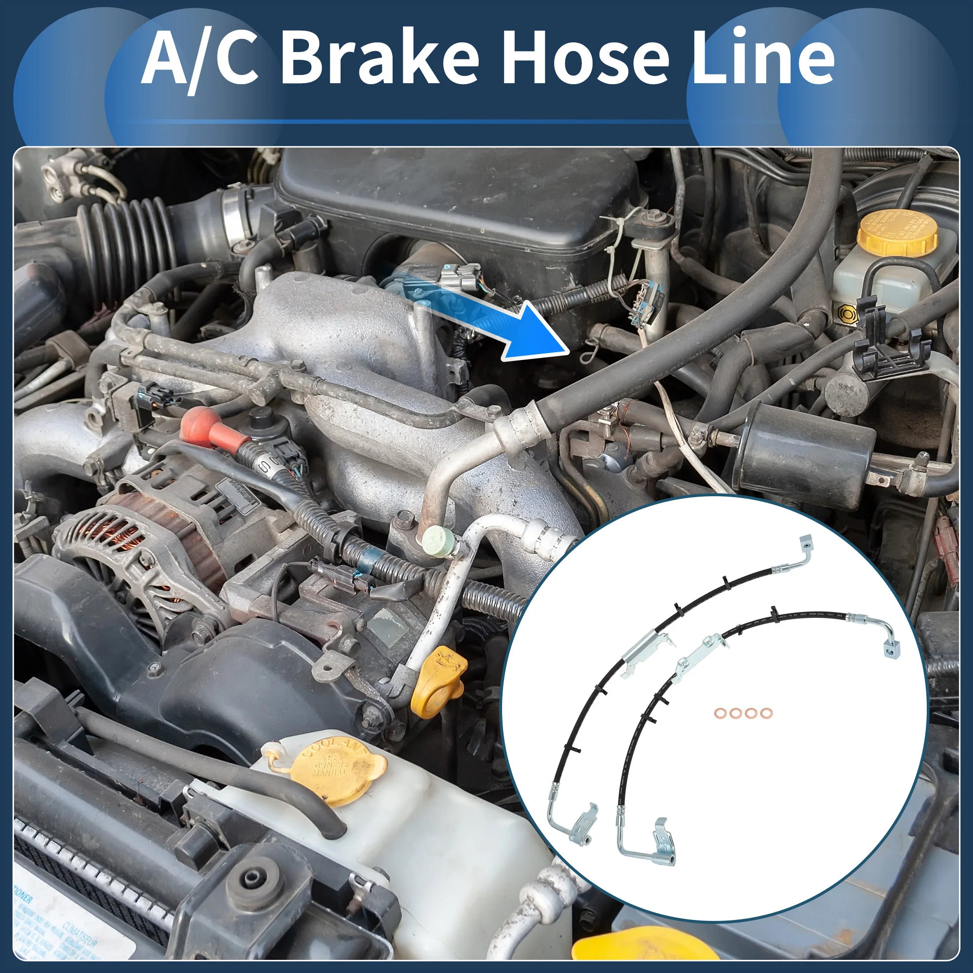 

UXCELL A/C Discharge Line Hose for Jeep Wrangler V6 3.6L/3.8L 2011-2017 No.H621749