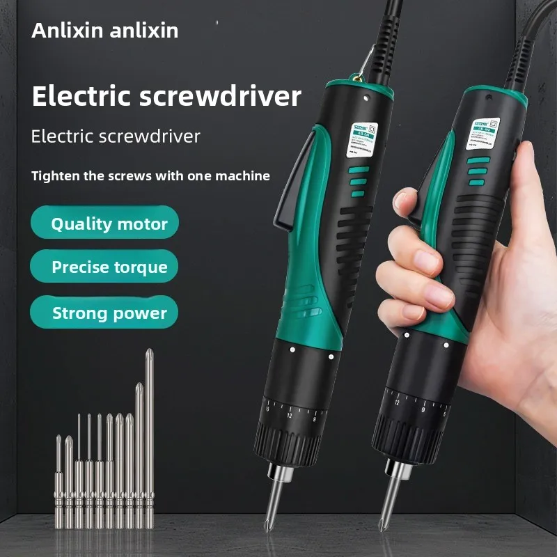 Plug In Electric Screwdriver Semi Automatic Power Driver 1100 rpm Adjustable Torque 0.3 to 30 kgf.cm with 4mm 5mm 6mm Bit