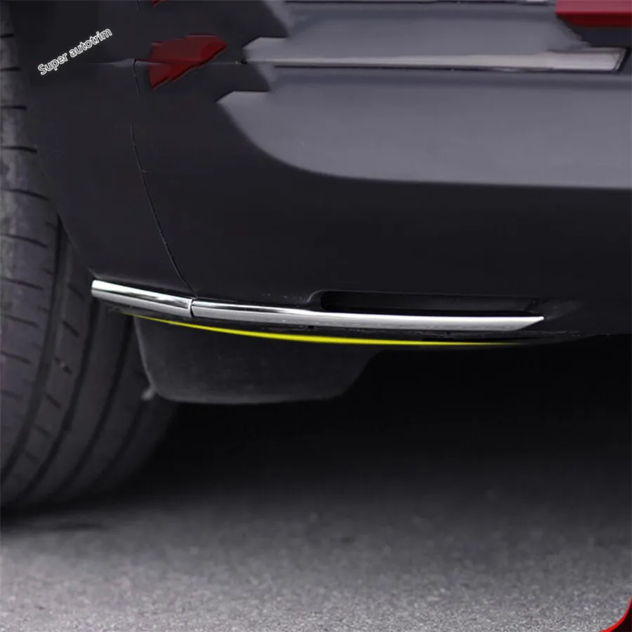 

Front Rear Bumper Corner Strip Protection Decoration Cover Trim For Mazda CX-30 2020 - 2024 Stainless Steel Accessories Exterior