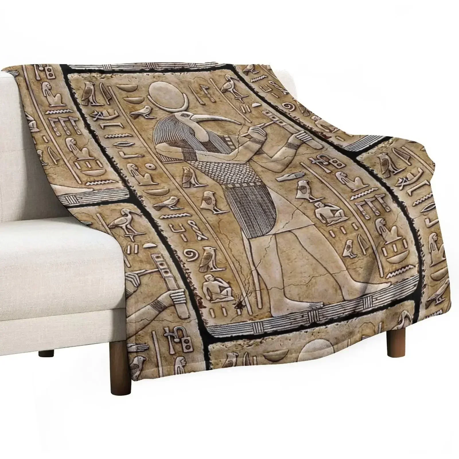 Thoth -Ancient Egyptian deity Throw Blanket Luxury St Nap Sofa Quilt Blankets