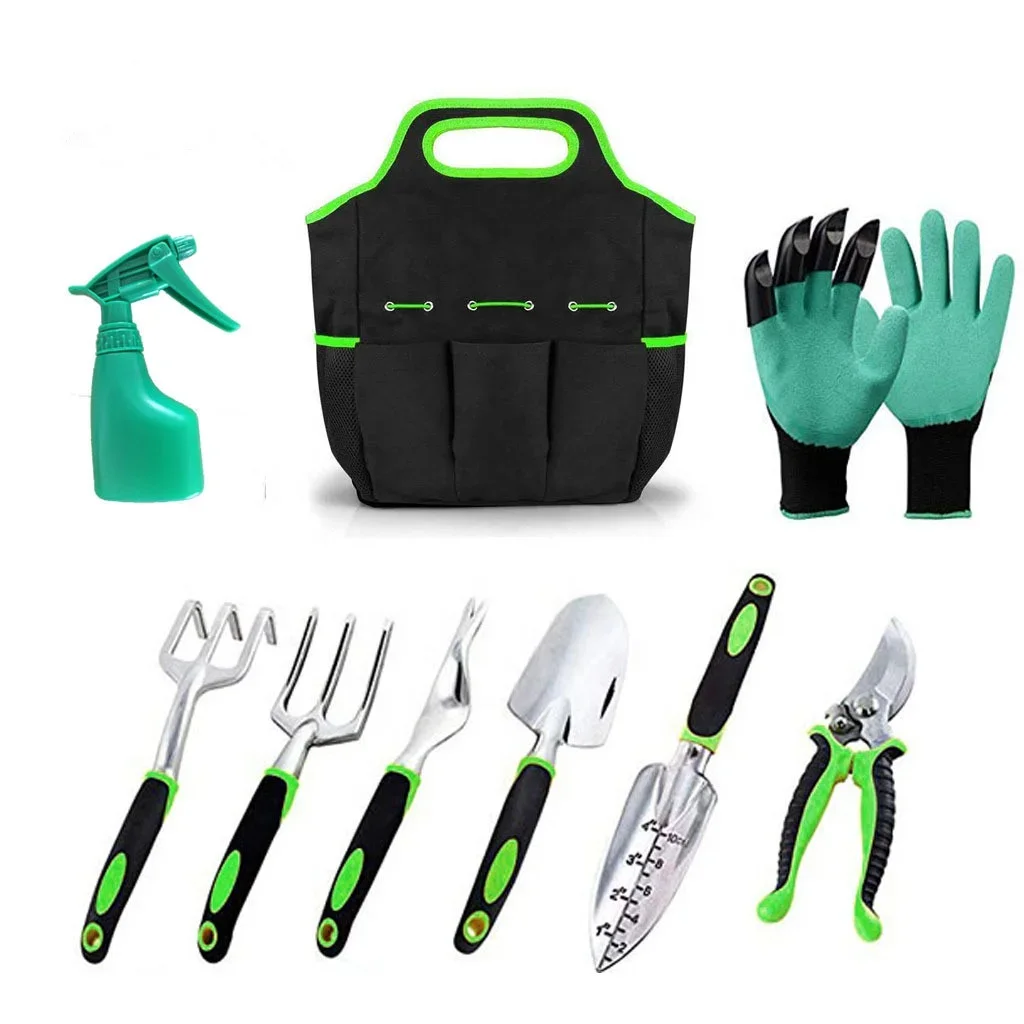 

China Cheap Garden Tool Set 11 Piece Aluminum Alloy Steel Hand Tool Starter Kit with Garden Bag Outdoor Tool/Tianjin, China/1set