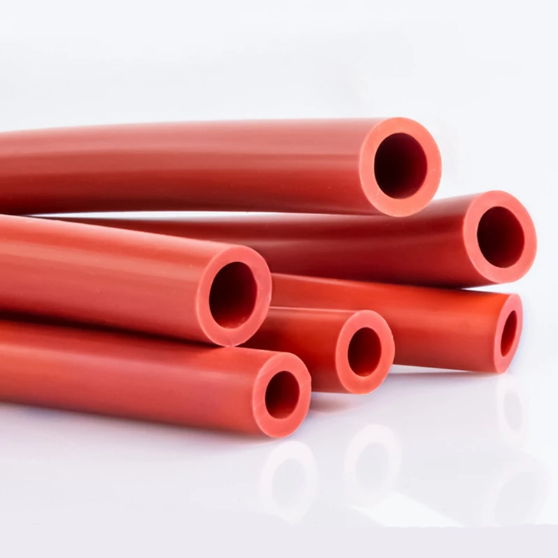 I.D2~32mm Rust Red Silicone Hose Heat Resistant Automobile Fuel Tank Pipe Vacuum Cooling Tube Air Pump Soft Rubber Hose