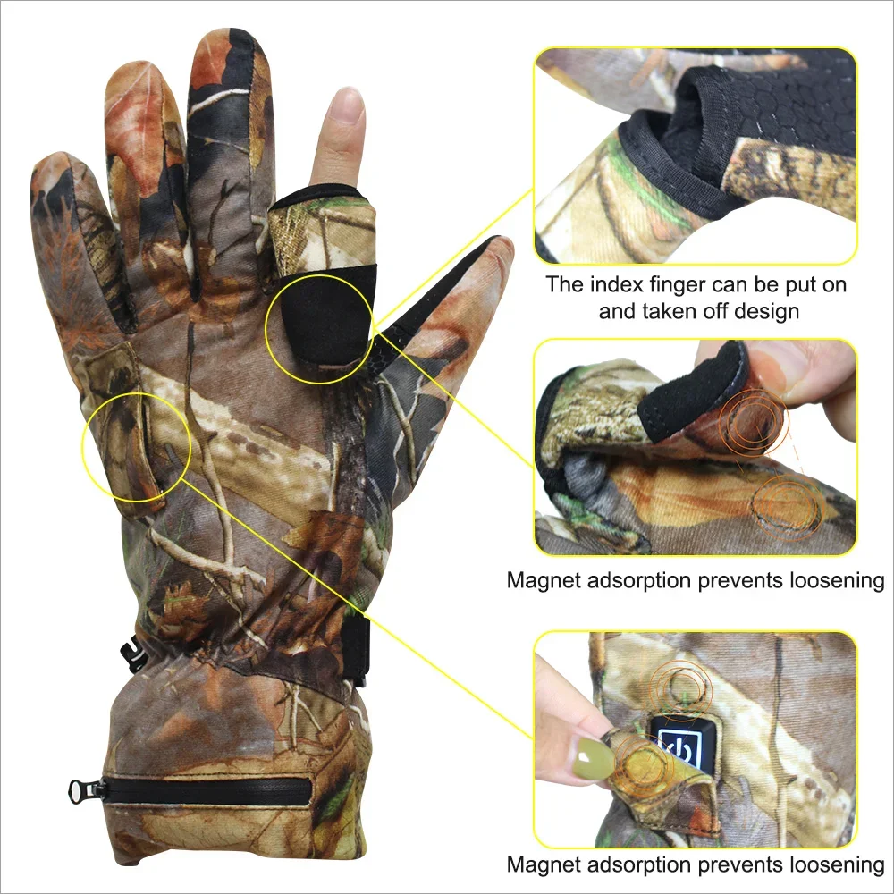 

Outdoor Sport Heated Hunting Gloves For Winter