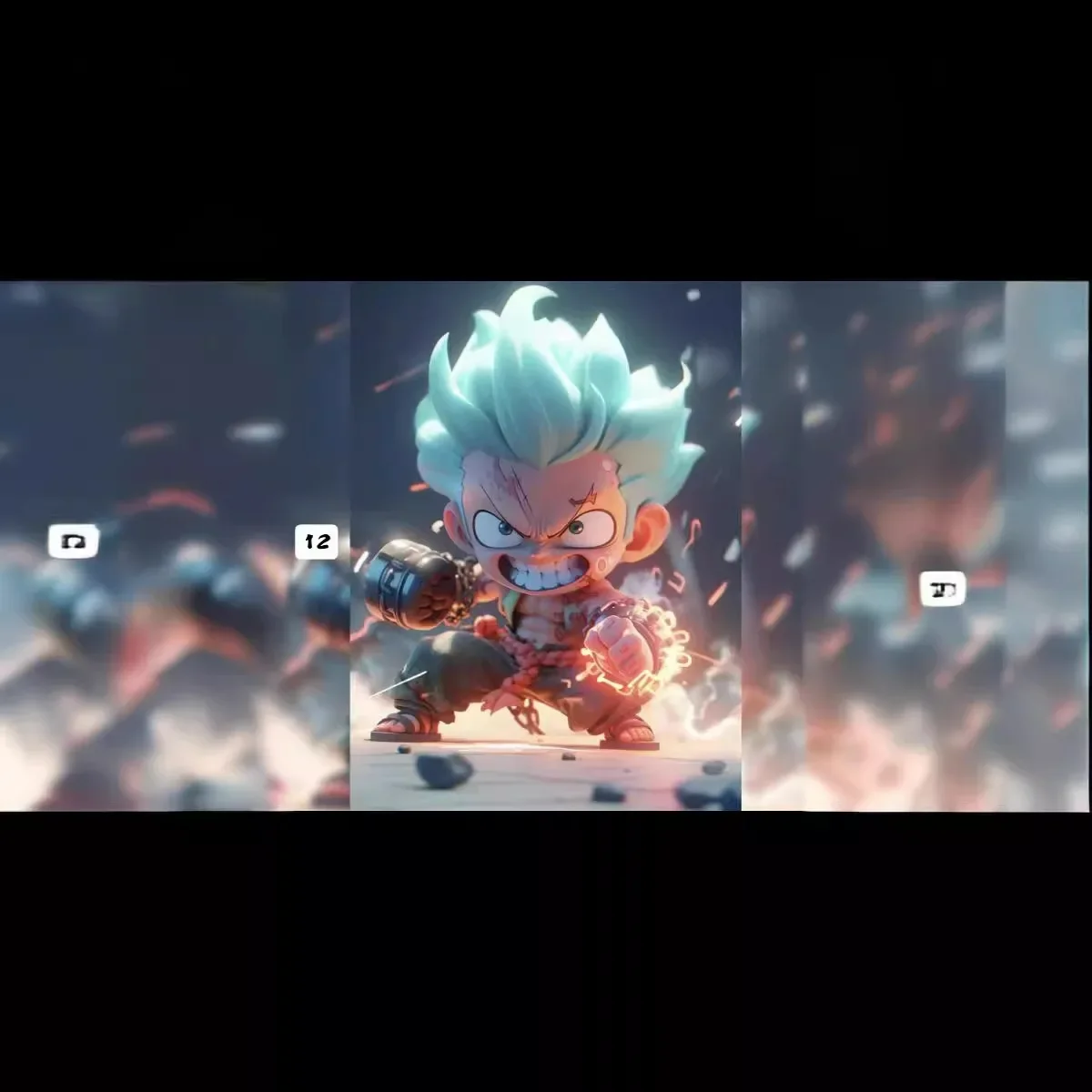 One Pieceอะนิเมะตัวเลขรอบคอสเพลย์ปลอมตัวLuffy Figurine GKอินเทรนด์โต๊ะรูปปั้นเครื่องประดับFigurineของเล่นเด็ก