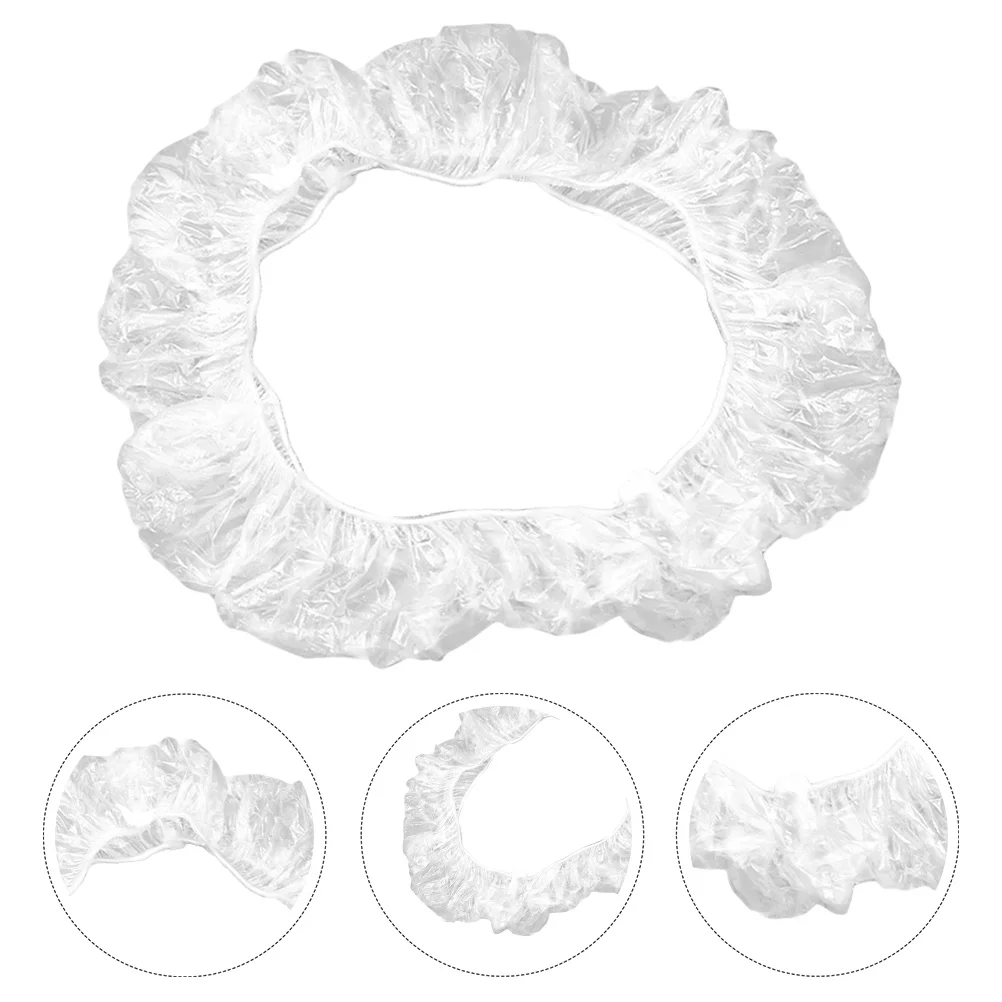 

250Pcs Disposable Steering Wheel Cover Plastic Elastic Car Protector Sleeve Pull Handle Car Beauty Plastic Steering Wheel Cover