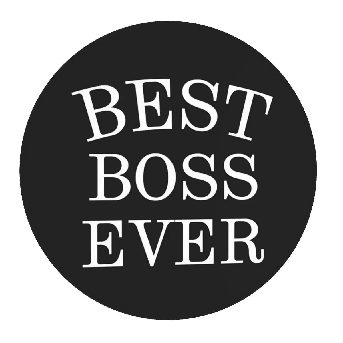 Lady Best Boss Ever Round Mouse Pad Computer Keyboard Mouse Mat Gaming PC Desk Mat Office Accessories Table Mats