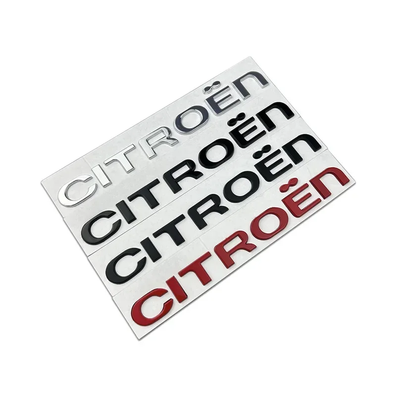 Metal Car Rear Trunk Badge Sticker for Citroen Xsara C-Elysee Picasso C4 C3 C5 C1 DS3 DS5 DS4 Jumper Nemo Emblem Accessories