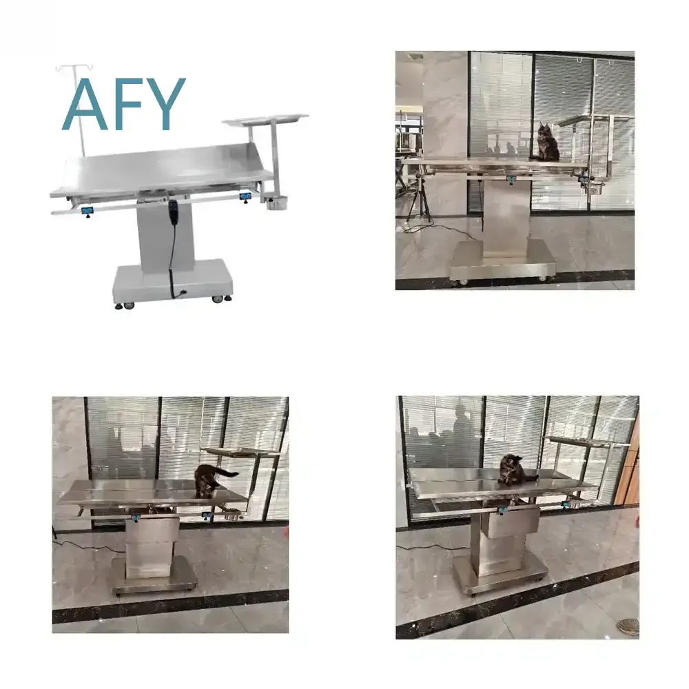 Multifunction Pet Operating Table for Dogs Cats Stainless Steel Electric Lifting Veterinary Surgery Table Animal Hospital