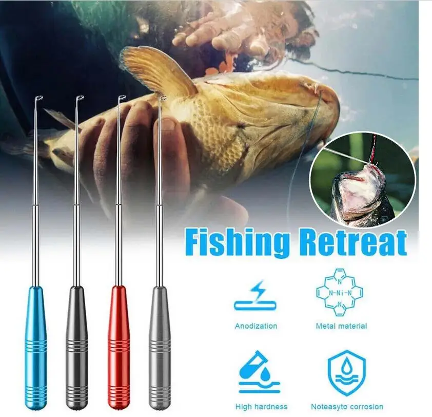 

4Pcs Stainless Steel Easy Remover Safety Fishing Hook Extractor Detacher Rapid Decoupling Device Fishing Tools Equipment