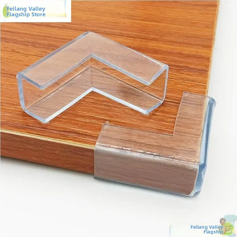 

Transparent Glass Corner Protector Silicone Table Corner Guard Baby Proofing Straight Angle Bed Corner Cover Protective Sleeve