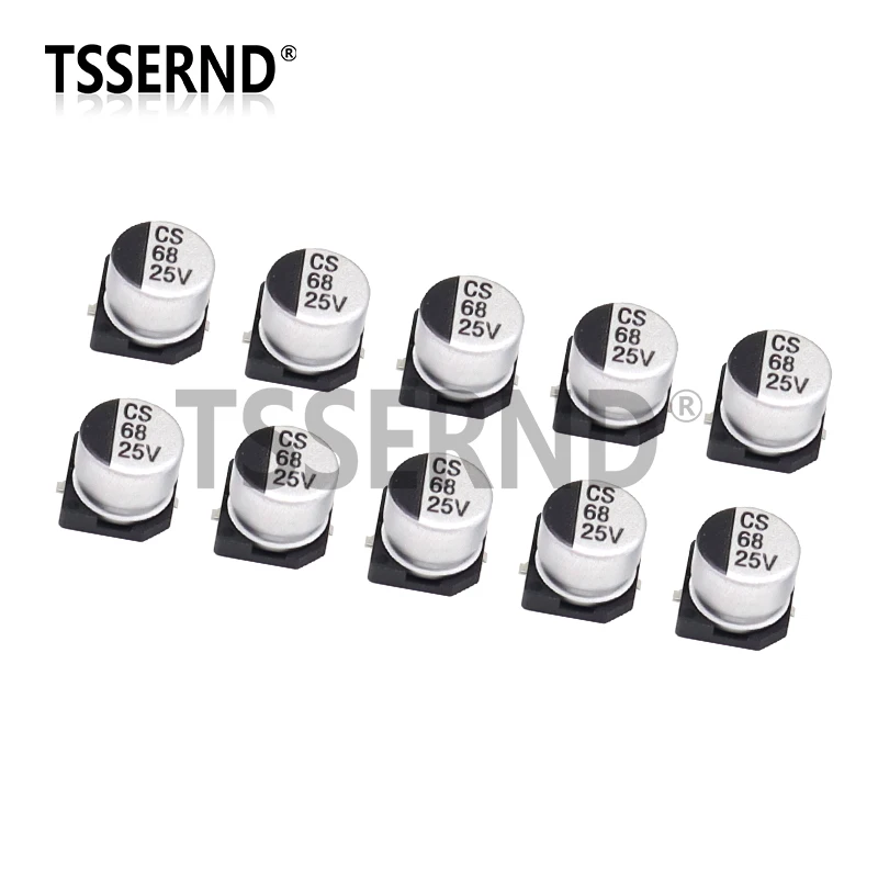 10PCS SMD Aluminum Electrolytic Capacitor 6.3V 10V 16V 25V 35V 50V 1UF 2.2UF 4.7UF 10UF 22UF 47UF 100UF 220UF 330UF 470UF 1000UF