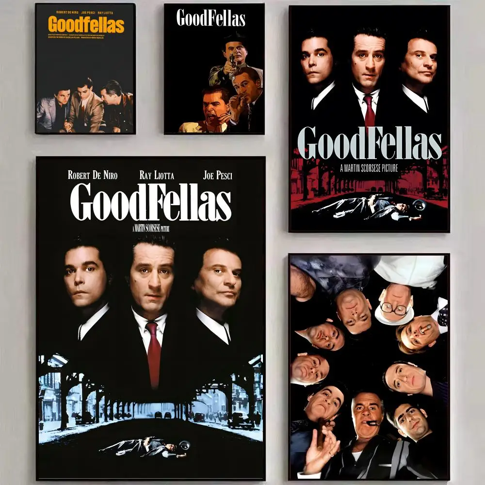 Movie Goodfellas Gangsters Godfather Painting Calligraphy Canvas Poster Wall Art Aesthetic Home Decoration for Living Room