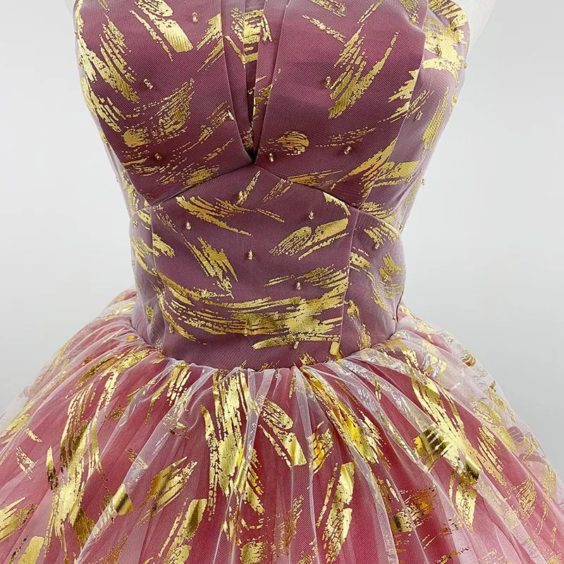 Robe De soirée Quinceanera, rouge dégradé, sans bretelles, Robe De Bal classique De luxe, grande taille