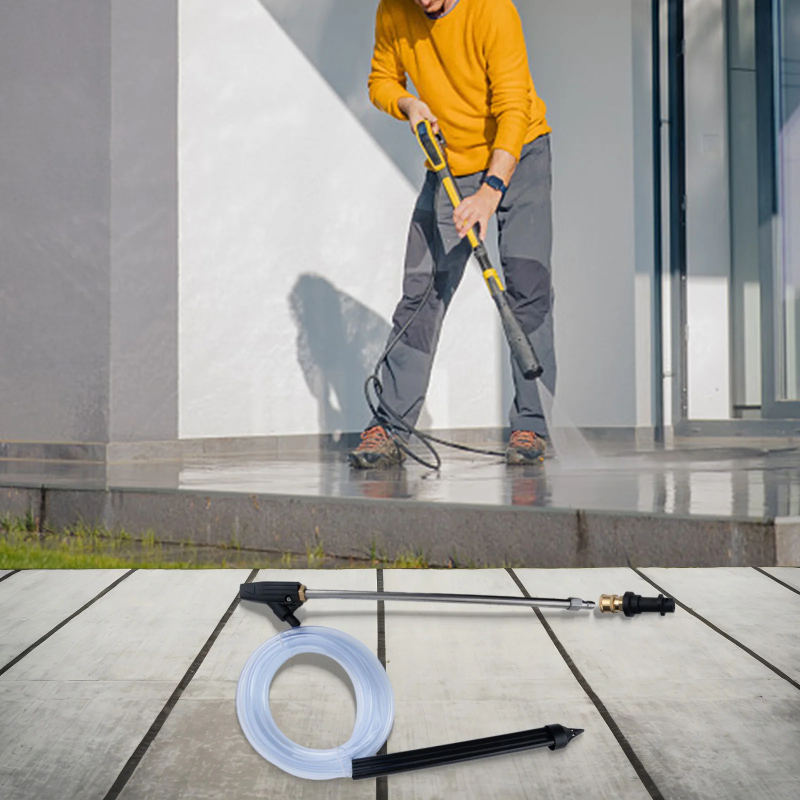 

Hose Kit and Sandblasting Nozzle Designed Specifically For For High Pressure Washing Applications in the Range