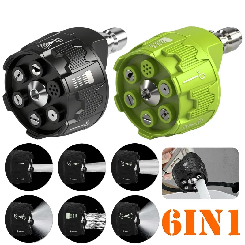 

Универсальная насадка для мойки высокого давления 4000 фунтов на квадратный дюйм, 0, 15, 25, вращение на 40 градусов, насадка для полива, полоскания, мыла, наконечник для автомобиля, сада, очистки