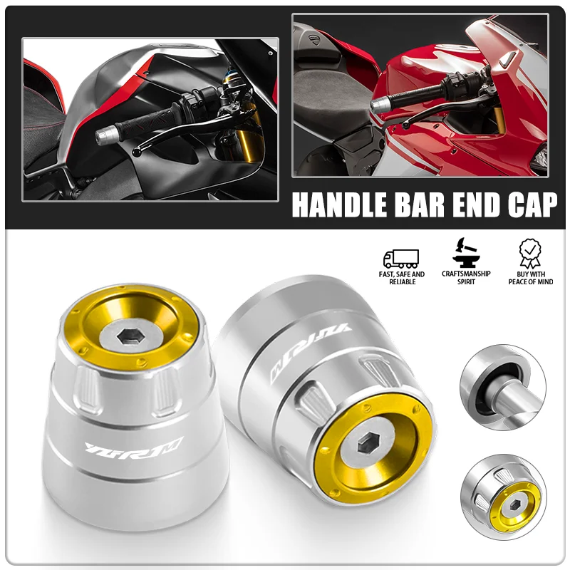 

New For YZF R1 R1M YZF-R1 YZF-R1M Motorcycle Universal Counterweight Handlebar Slider End Cap Plug Grips Accessories yzf r1 r1m