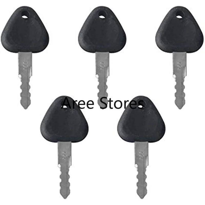 5 PCS Ignition Keys 777 Compatible with Clark Forklift  Samsung Excavator Volvo Excavator Replacement heavy equipment keys