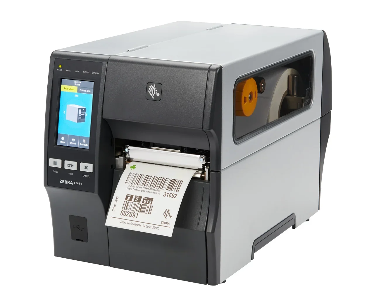 

Top1 Zebra ZT411203dpi Industrial Label Barcode Thermal Transfer Printer thermal printer machine