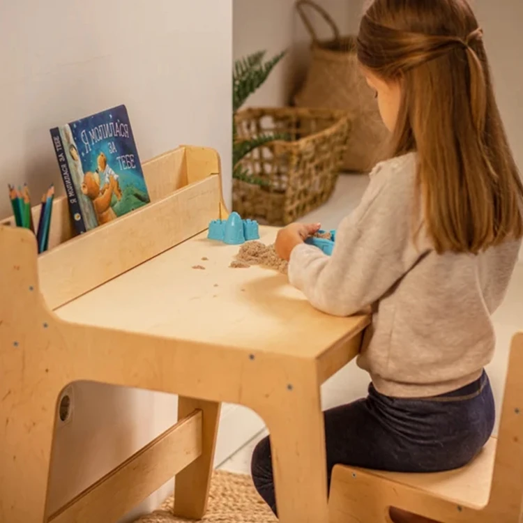 &c Kids Toddler Children Baby Activity Wooden Tables Learning Desk Kids Study Table and Chair Set School Children Furniture Sets