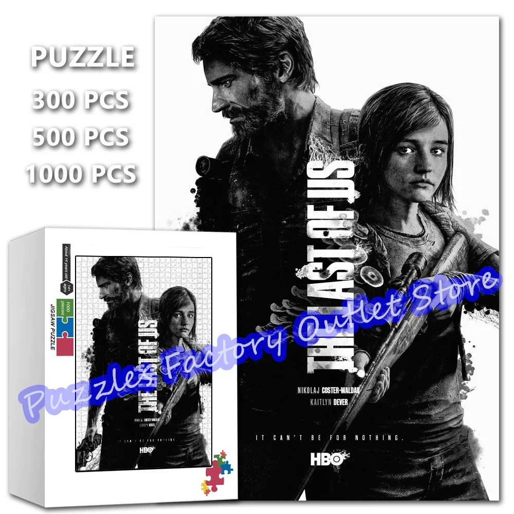 The Last of Us Anime Print Puzzle 300/500/1000 Pieces Game Video Jigsaw Puzzle for Adult Educational Decompressed Toys Gifts