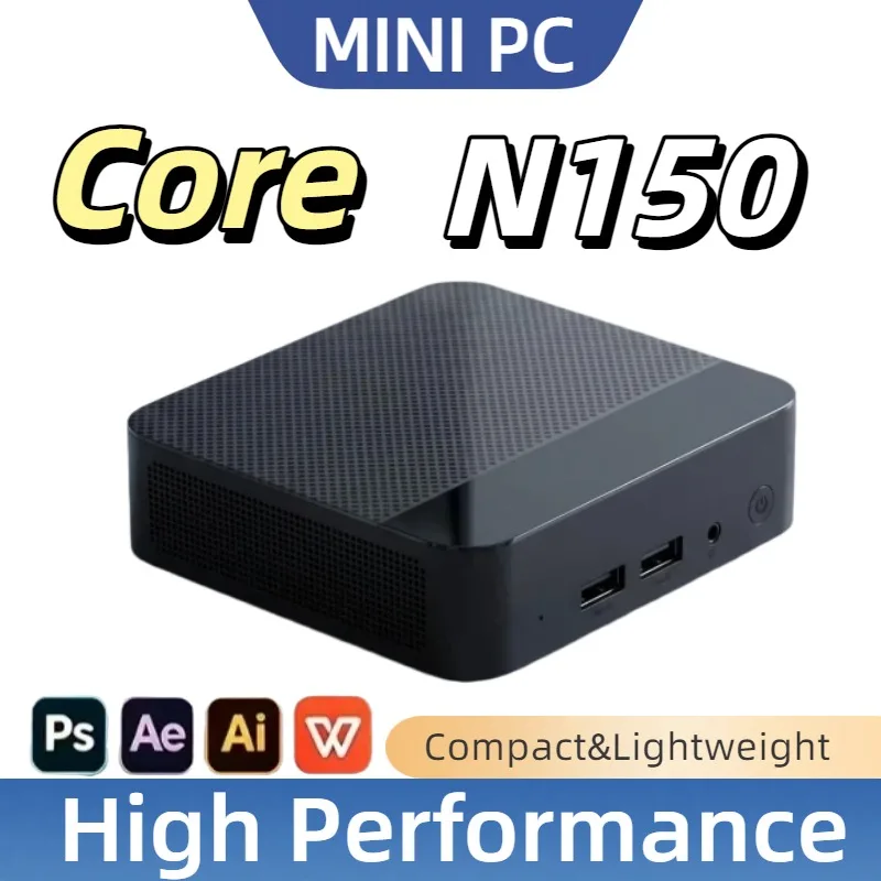 2026 Compact Mini Laptop 16GB RAM 1TB/2TB Mini PC Core N150  SSD HD WiFi6 BT5.2 Multifunctional Daily Notebook Gaming PC
