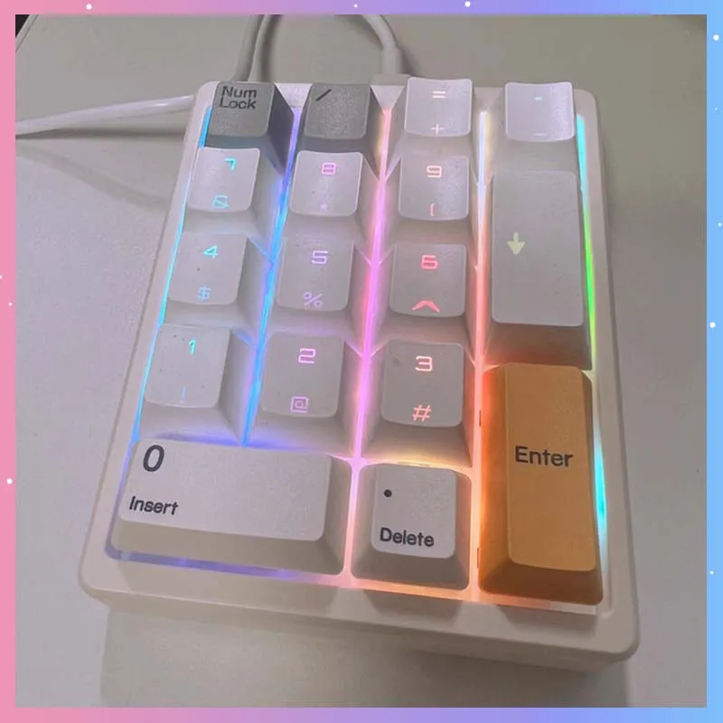 

Механическая цифровая клавиатура Magic-Force MF17, проводная, Type-C, RGB QMK/VIA, внешний ноутбук, финансовый учет, кассир, клавиатура, подарок