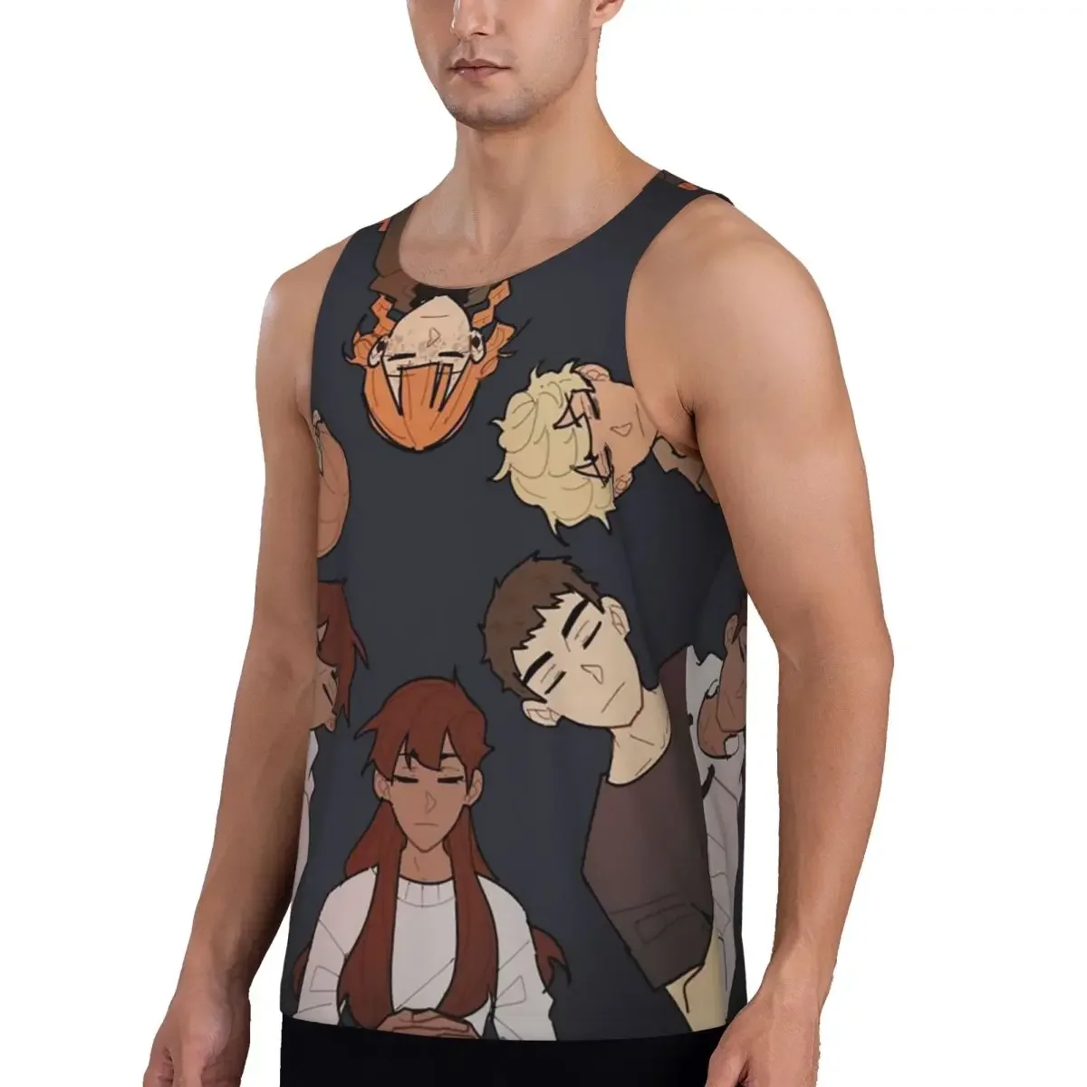 Quick Dry School Bus Graveyard Gym Tank Muscle Sleeveless Shirt Bodybuilding Breathable Vest