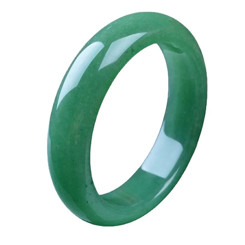 Genuine Xinjiang Natural , Spinach Green Aventurine Jade Bracelet
