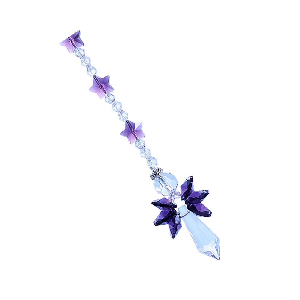 

Crystal Star Pendant Ornaments Hanging Accessories Costume Beads Garland Curtain Durable Vivid Home Decor DIY Jewelry