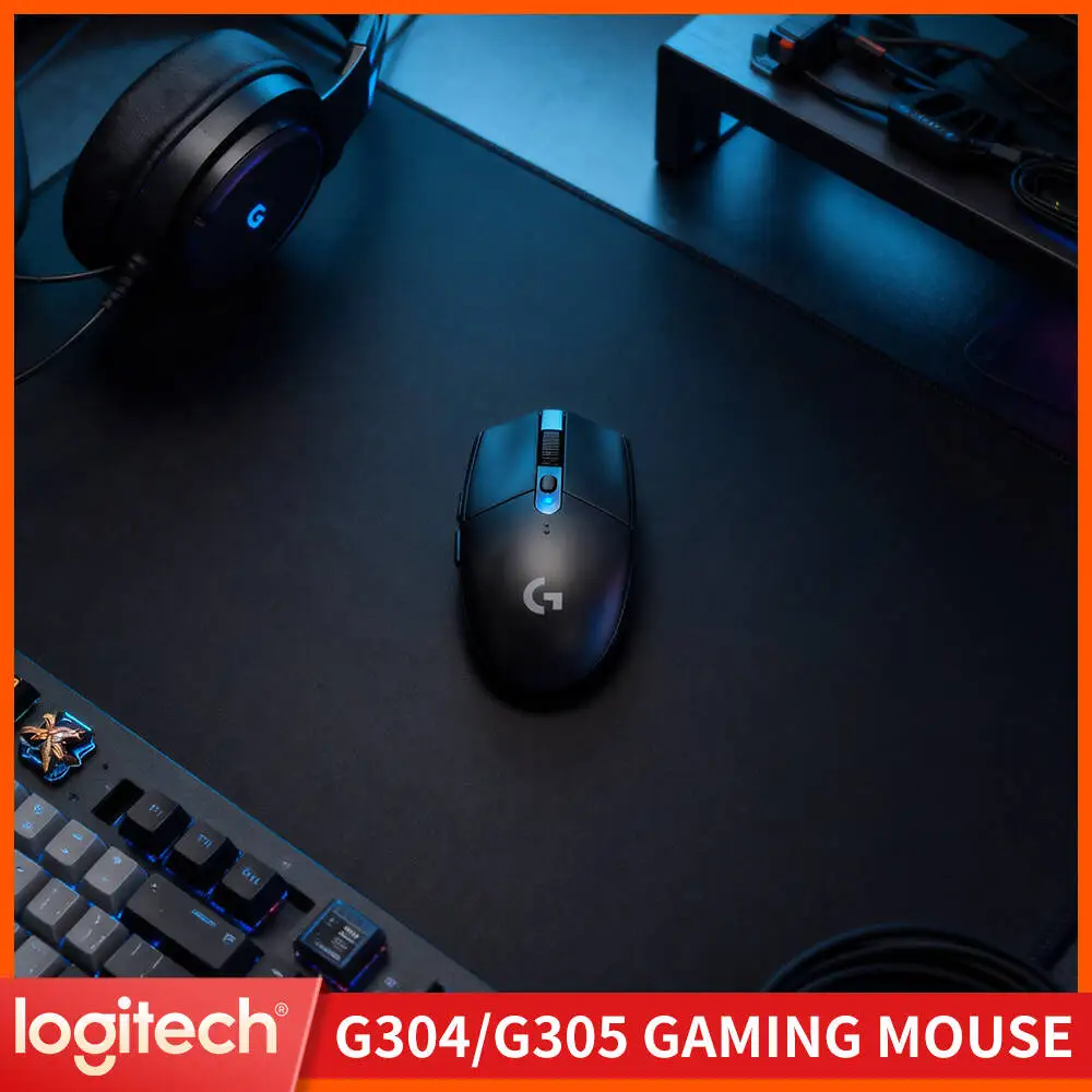 Logitech G304 LIGHTSPEED Wireless Gaming Mouse 12000 DPI HERO Sensor 1ms Latency 250hr Battery Quick Battery Swap Users