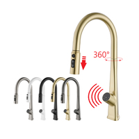Smart Automatic Sensor Kitchen Faucets Touchless Kitchen Sink Faucet Pull Down Spray LED Digital Display Touch Kitchen Mixer Tap