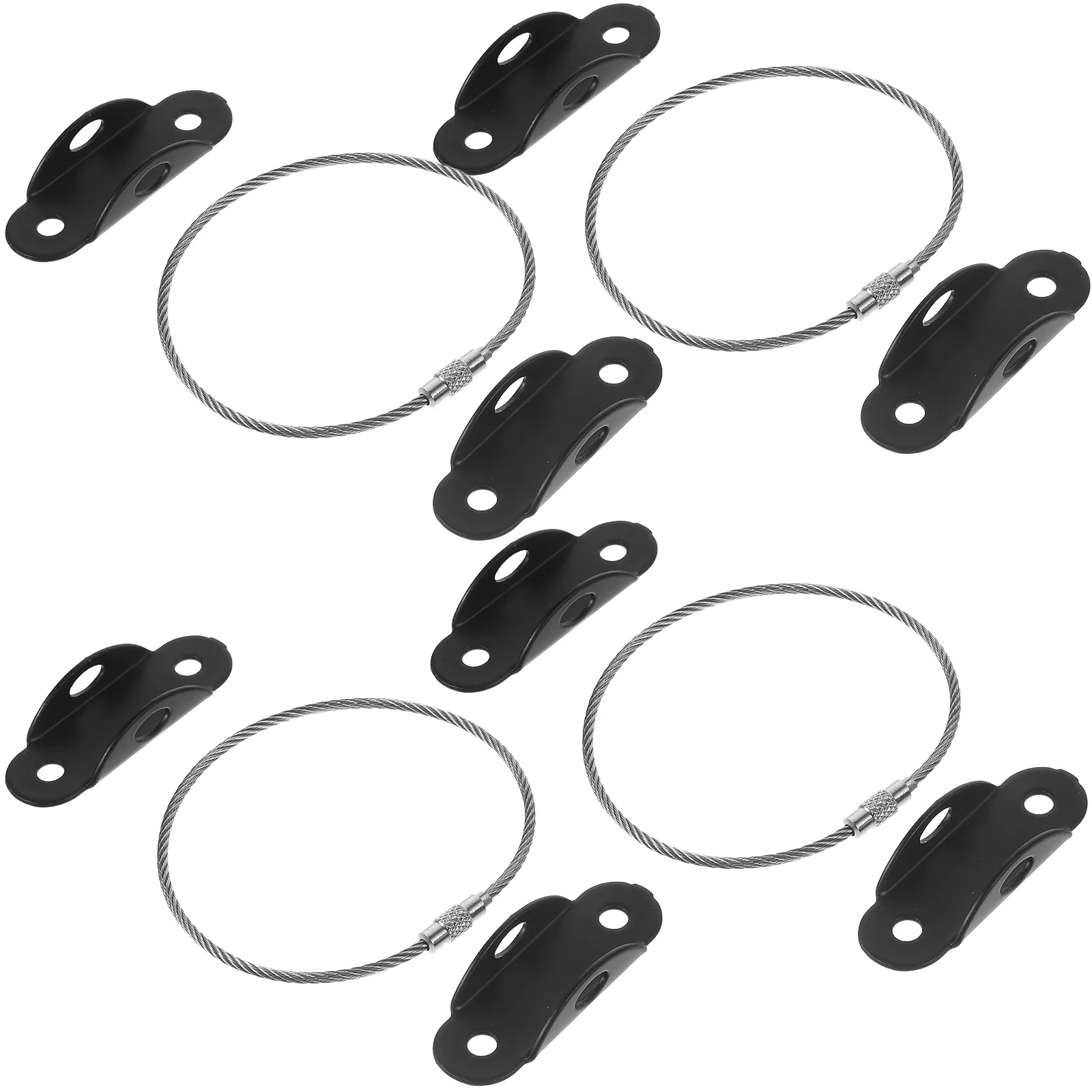 

Furniture Anchors 3 Sets White Wide Anti Tip Kit for Baby Proofing Bookcase Strap Wall Anchors Safety Straps Hardware Pack
