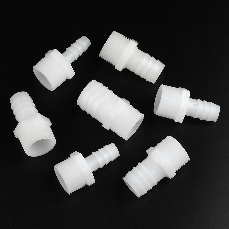 2~50PC Plastic Pipe Fitting 10mm 12mm 14mm 16mm 18mm 20 25mm Hose Barb Tail 3/4\