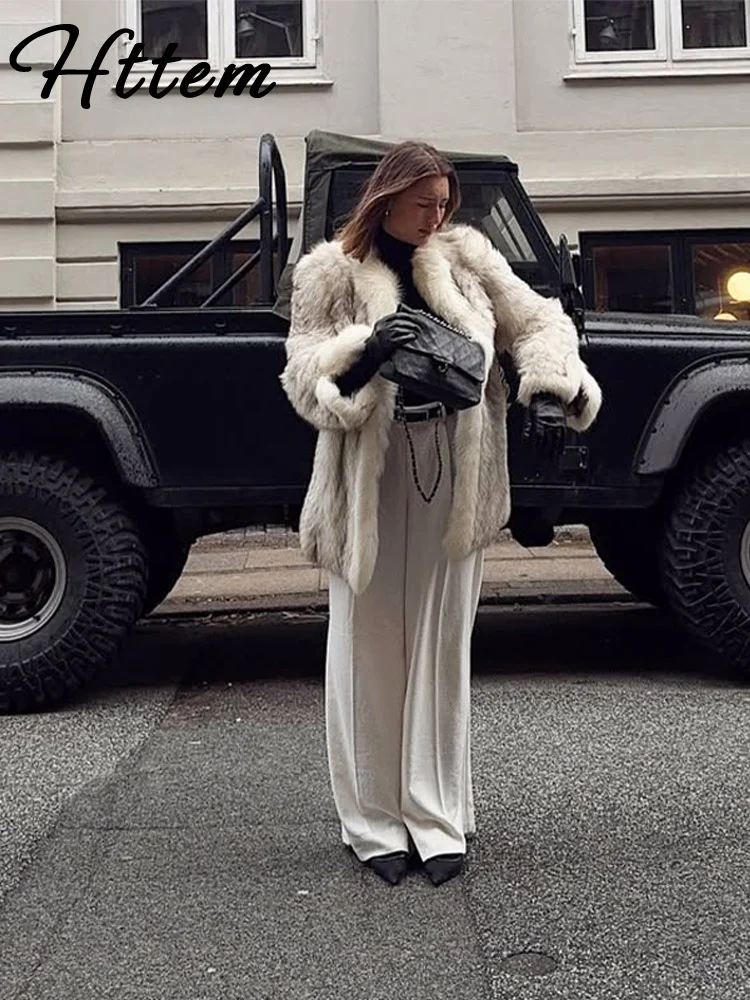 エレガントなフェイクファーOネックコート レディース ゆったり 長袖 オープンステッチ オールマッチ アウター 2025 ファッション 秋冬 暖かいコート