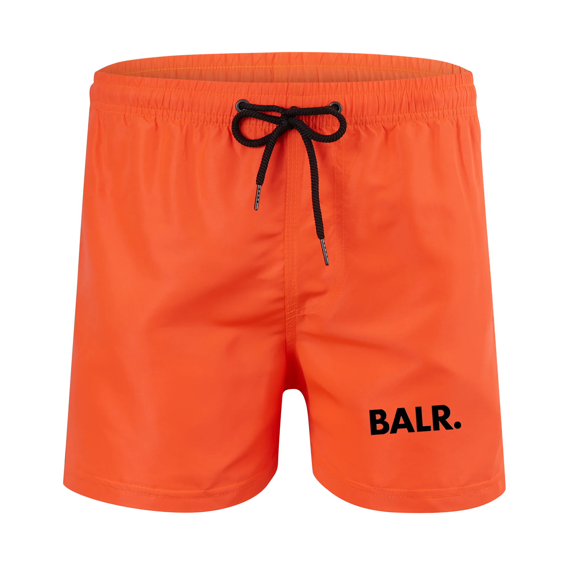 2024 BALR Men\'s Swim Trunks Beach Shorts Drawstring with Mesh Lining Elastic Waist Plain Breathable Soft Casual Daily Streetwear