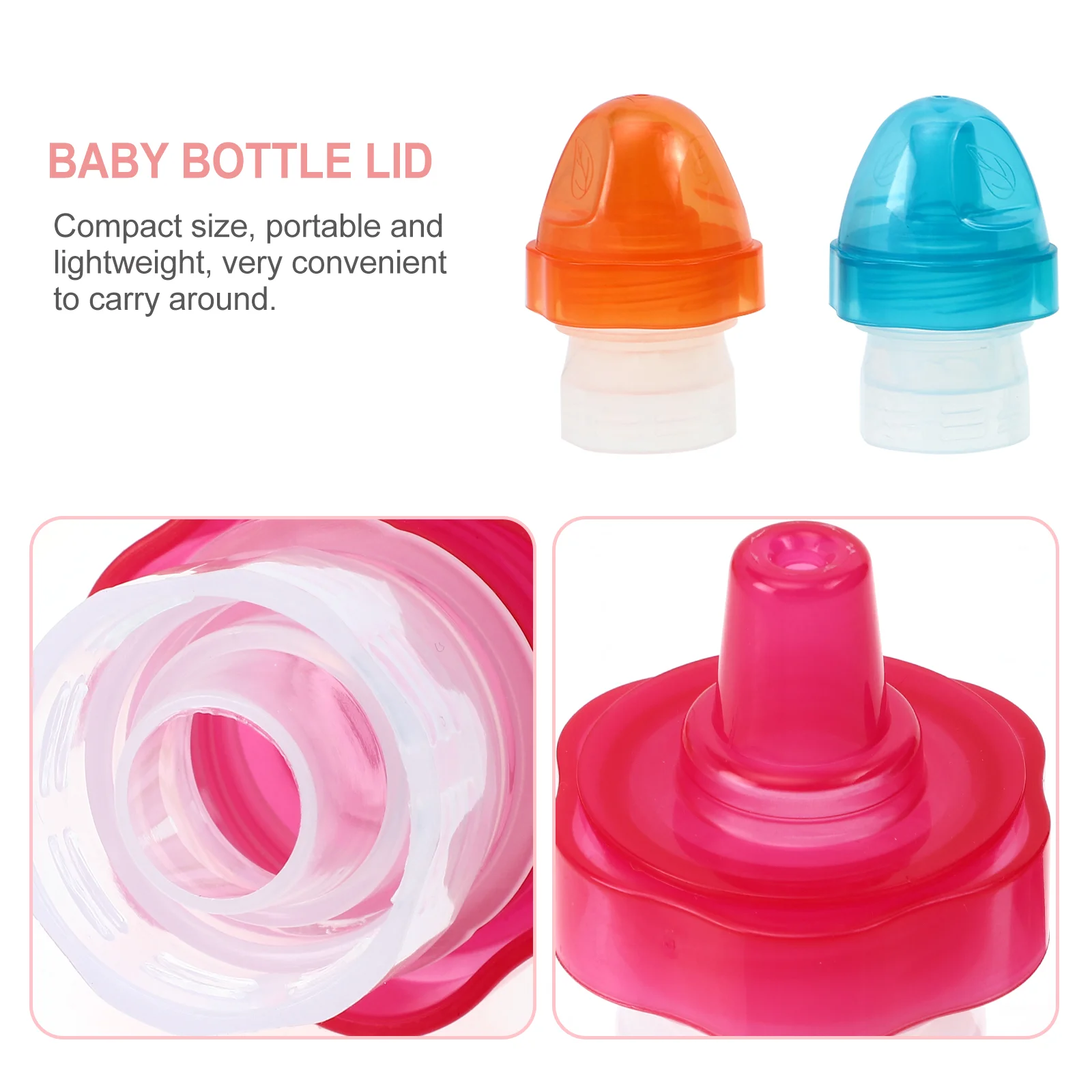 4 Pcs Conversion Cover Bottle Lid for Kids Toddler Beverage Water Pp Soda