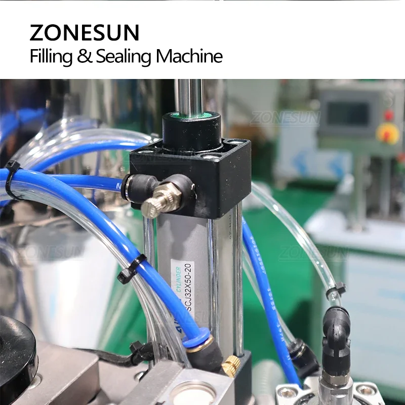 ZONESUN Automatic Paste Filling and Sealing Machine Metal Aluminum Tube Hand Cream Eye Cream Cosmetics Packaging