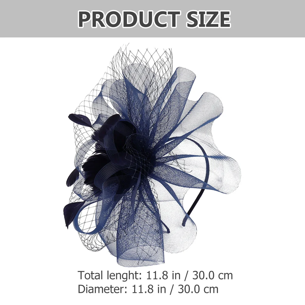 

Mesh Wedding Fascinator Hat Removable Headband Hair Clip Lightweight Tea Party Cocktail Hat Elegant Women Fashion