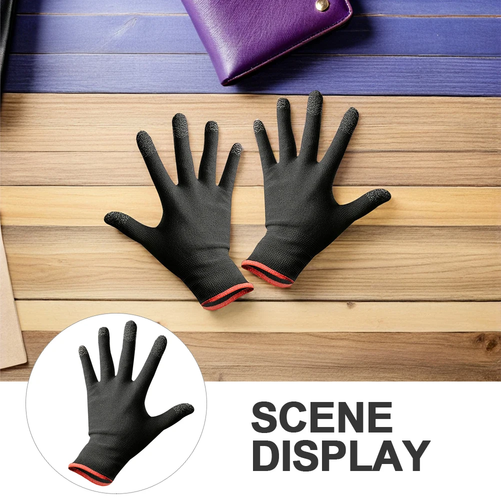 زوج واحد من قفازات الألعاب التي تعمل باللمس، قفازات هواتف ذكية رفيعة قابلة للتنفس ومقاومة للتعرق للهاتف المحمول والأنشطة الخارجية والتسلق #6