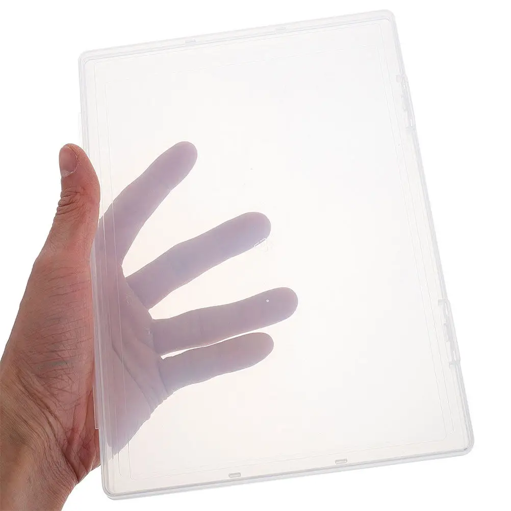 

3Pcs Birth Certificate Organizer Box Clear Transparent PP Plastic Document Storage Box for Important Papers Portable A5 Size