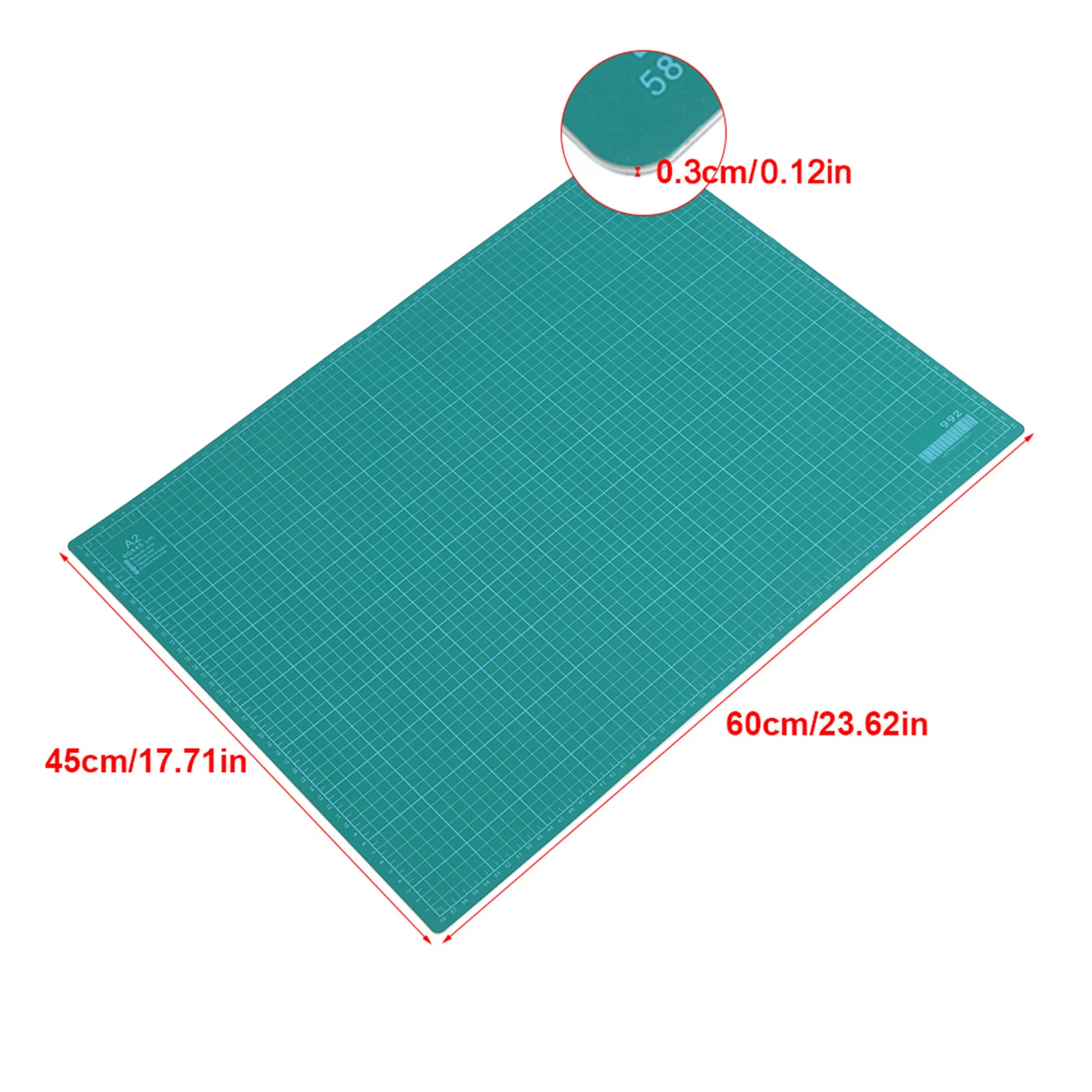 A2  5 Ply PVC Cutting Mat Cut Pad Board Self Healing Handmade DIY Carving Tool Green Self Healing Cutting Board