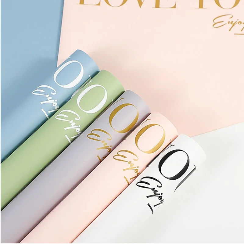 20 قطعة من ورق تغليف باقة عيد الحب لتغليف الهدايا بنفسك