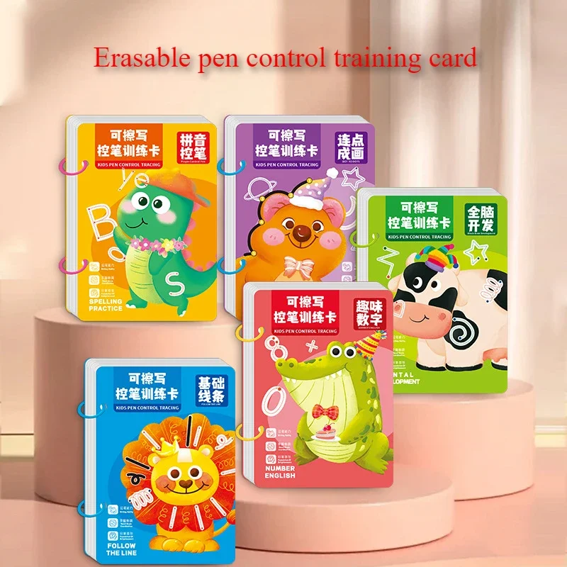 

Magical Tracing Workbook Control Training Book Reusable Magic Practice Copybook Children Montessori Drawing Education Stationery